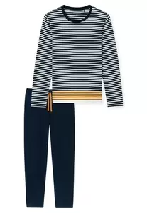 Schlafanzug lang - 804/nachtblau