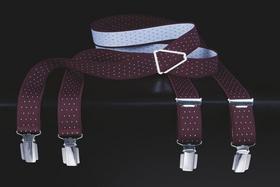 HERRENTRÄGER / BRACES / NOS - 14/bordeaux