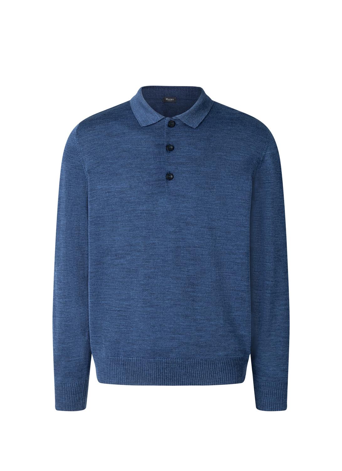 Pullover Polokragen Knopf 1/1 Arm male