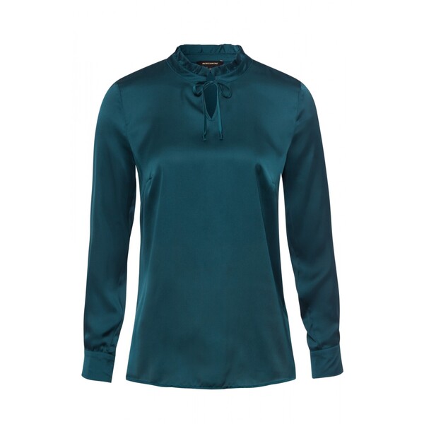 Blouse Shirt with Bow Active - 0362/dark petrol