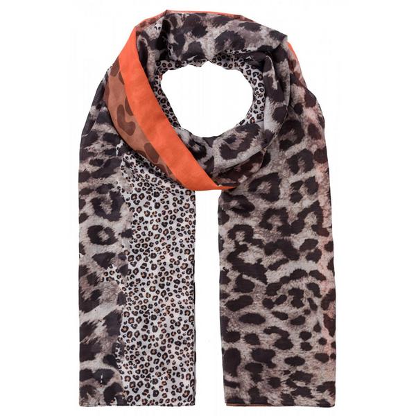 Printed Scarf Active - 5274/truffel brown multi
