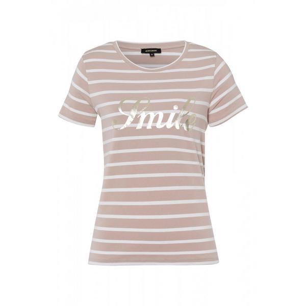 Printed Stripe Shirt - 2205/natural sand block str