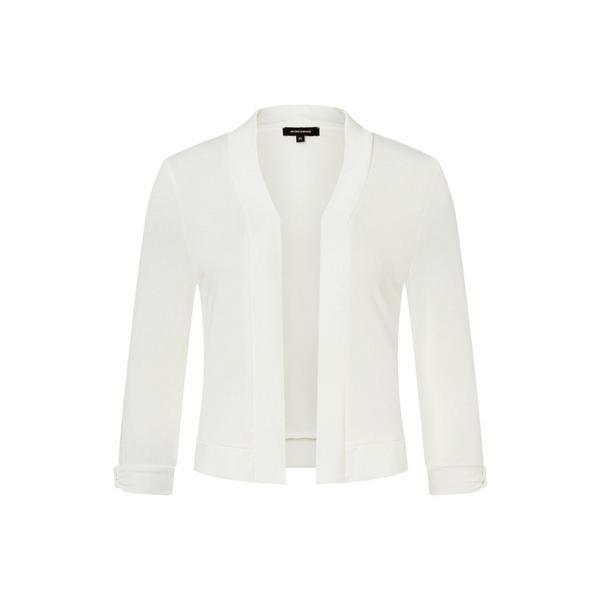 Jersey Cardigan, 3/4 Sleeve - 0041/off white