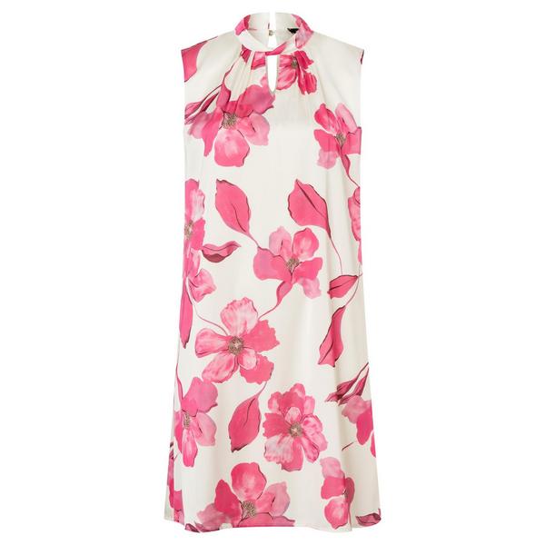 Satinkleid  Flowerprint  Frühjahrs-Kollektion