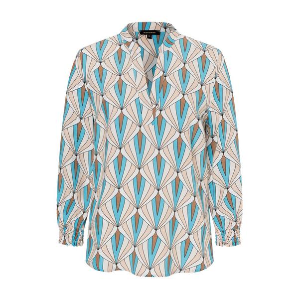 Printed Viscose Blouse - 4219/big diamond