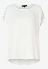 Shirt mit Satinfront  ecru