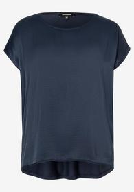Shirt mit Satinfront  marine