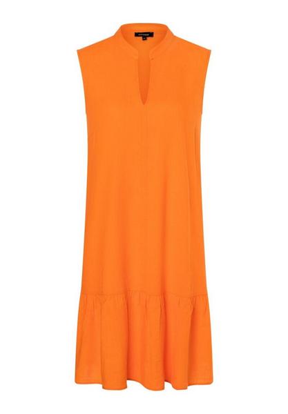 Linen Viscose Dress - 0422/fresh orange