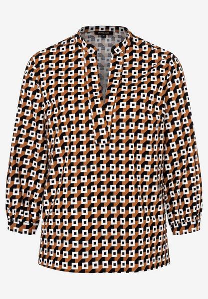 Printed Poplin Blouse - 3248/squares print