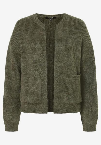 Ribbed Cardigan - 0673/olive