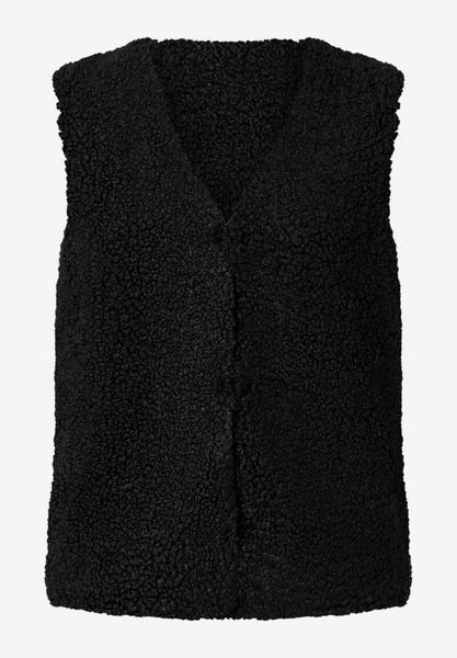 Teddy Fur Waistcoat - 0790/black