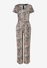 Printed Slinky Jumpsuit - 3790/snakeskin print