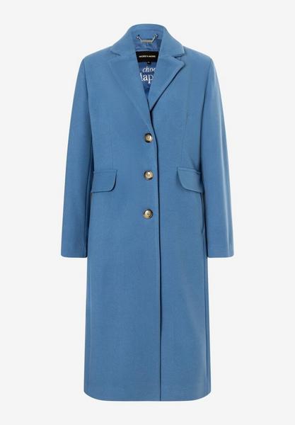 Velours Blazer Coat - 0322/smoke blue
