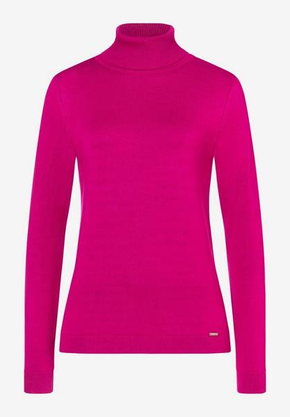 Turtleneck Pullover - 0848/bright orchid