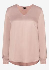 Satinbluse  ecru  GLAM-Kollektion