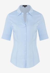 Baumwoll/Stretch Bluse  hellblau