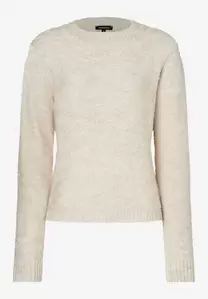 Bouclé-Pullover  powder creme  Herbst-Kollektion