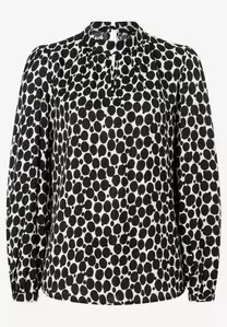 Viskosebluse  großer Tupfen-Print  Frühjahrs-Kollektion