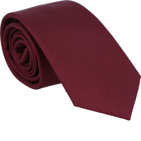 Krawatte Uni  100% Seide - 120/bordeaux