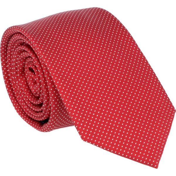 Krawatte 100% Seide - NanoTex - 50/rot