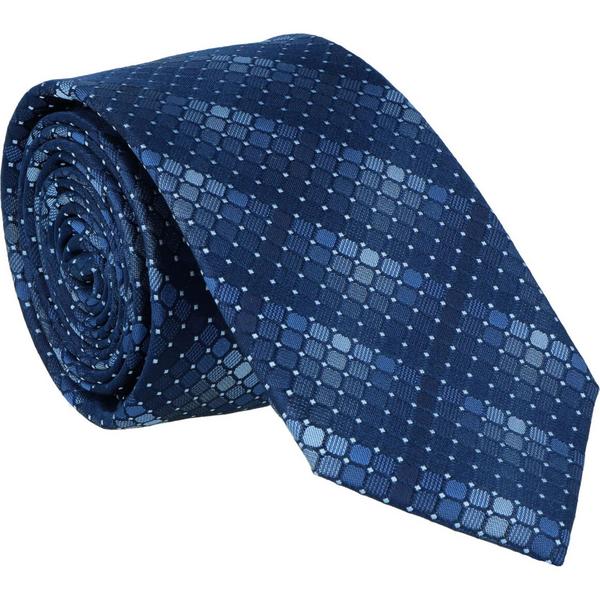 Krawatte 100% Seide 6,5cm - 20/mittelblau