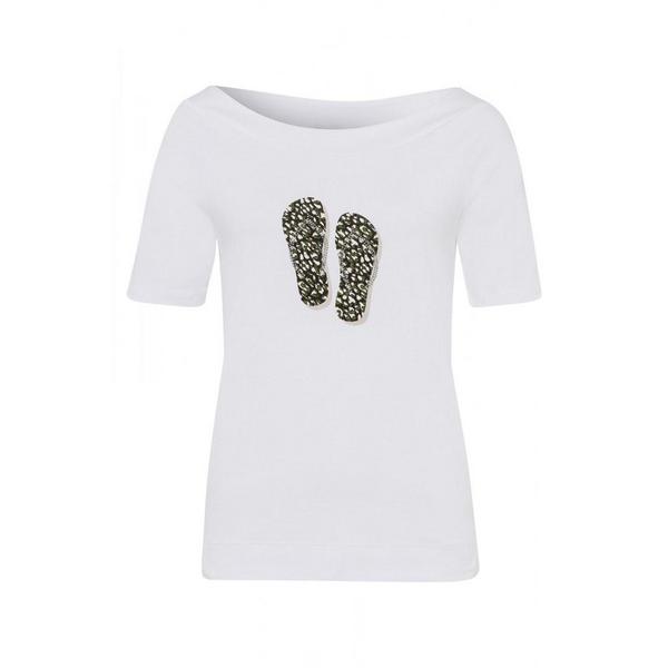 Placement Print Shirt Active - 0010/white