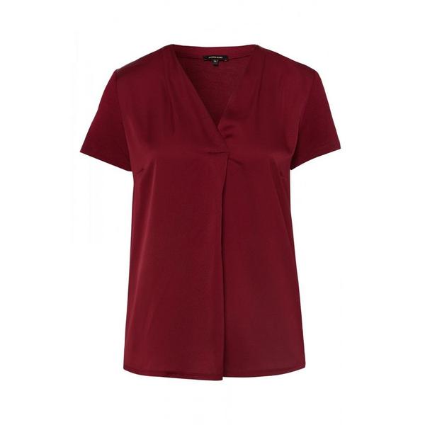 Patched T-Shirt Active - 0548/wine red