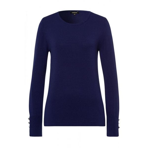 Sleeve Buttoned Pullover Active - 0371/warm  blue