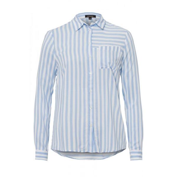 Patched Stripe Blouse Active - 2315/sky blue 2 col