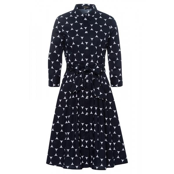 Shirt Dress with Dot Print Active - 2010/white 2 c