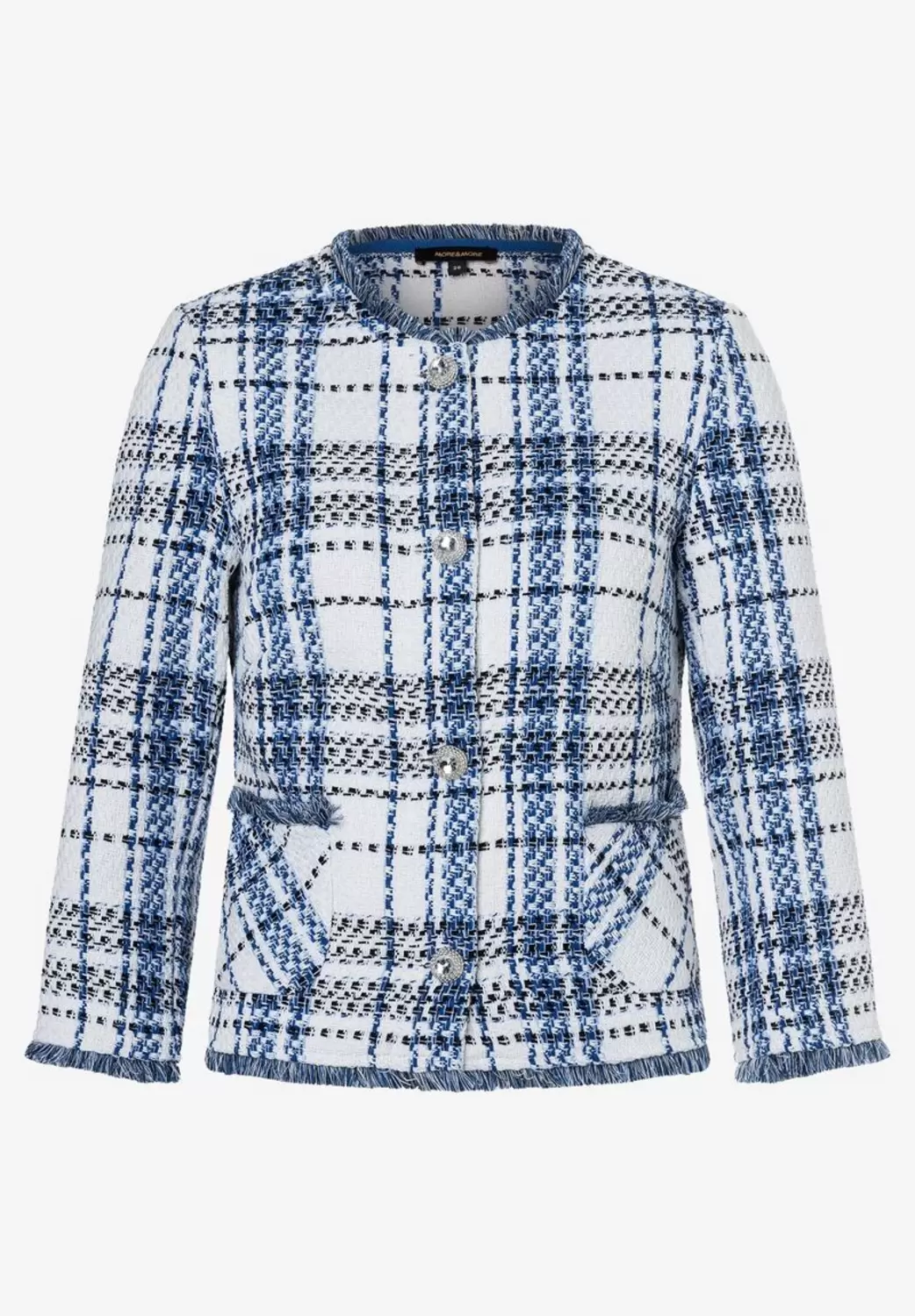 Bouclé Jacke  kariert  Frühjahrs-Kollektion