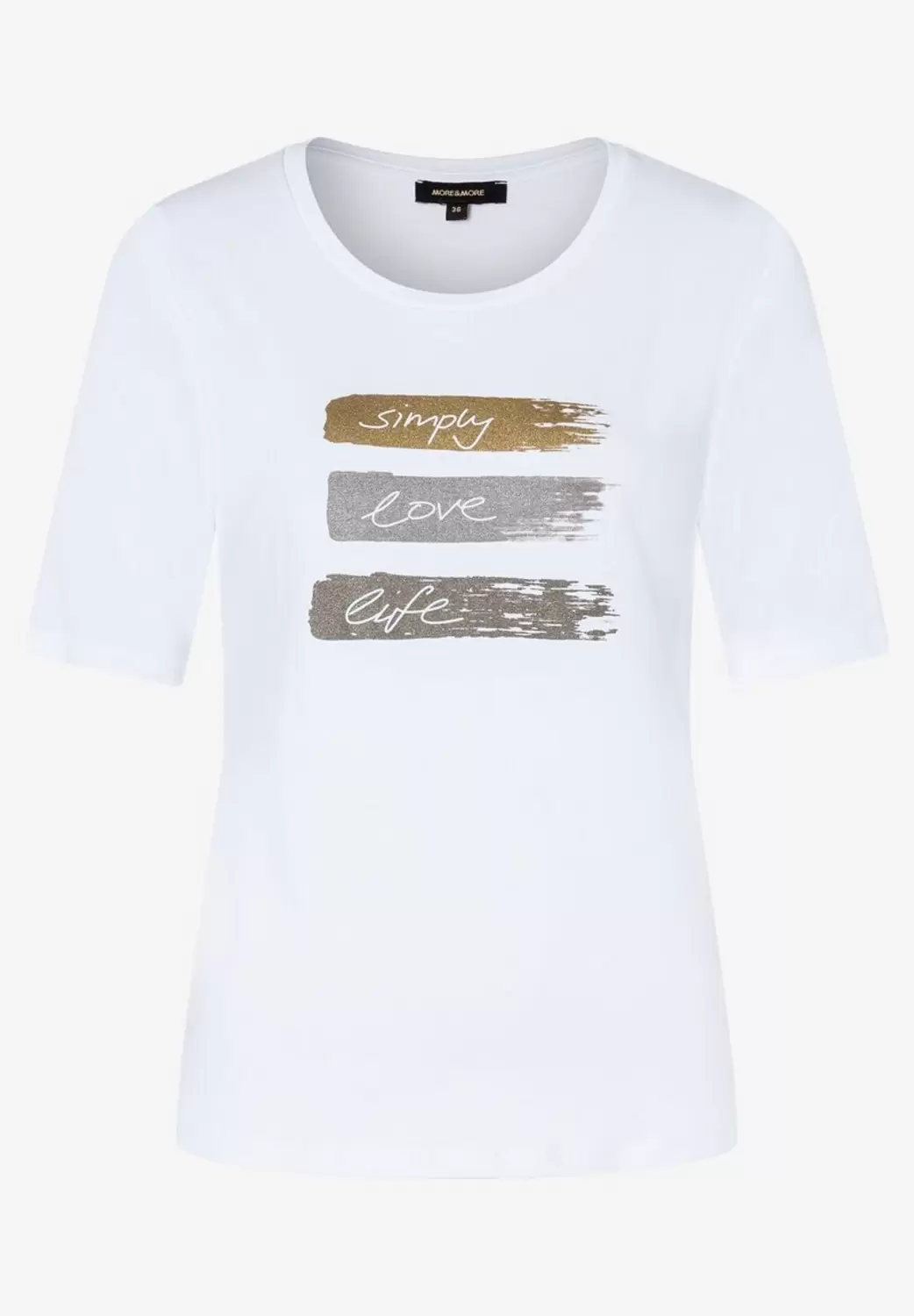 T-Shirt mit Foil-Print  weiß  Frühjahrs-Kollektion