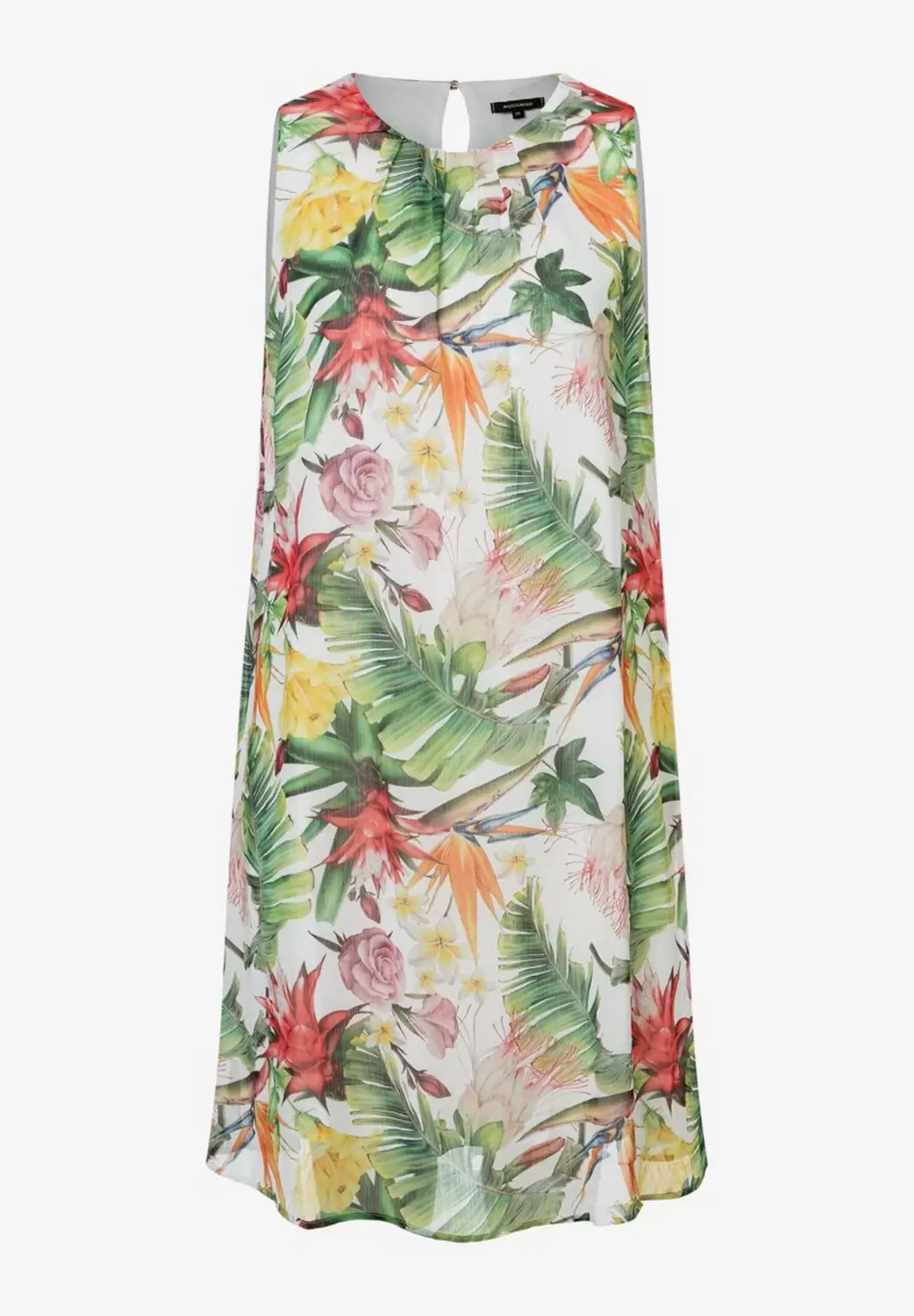 Chiffonkleid mit tropischem Print  Sommer-Kollektion