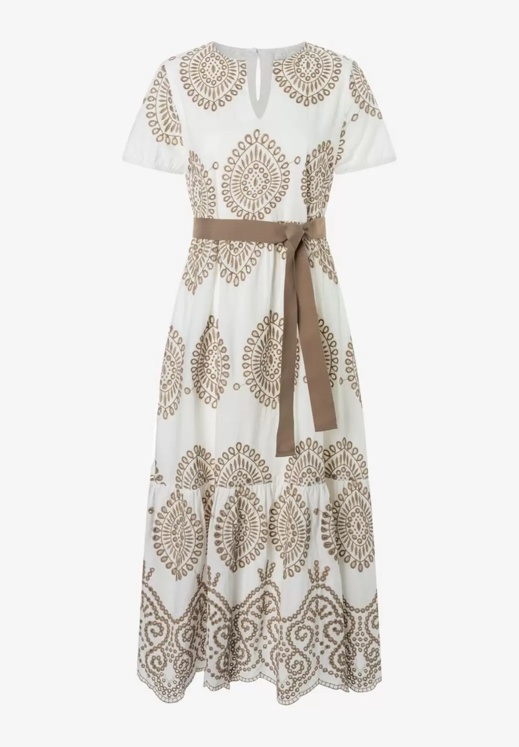 Spitzenkleid  weiß/beige  Sommer-Kollektion