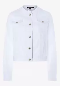 Jeansjacke mit Rüschen  weiß  Sommer-Kollektion