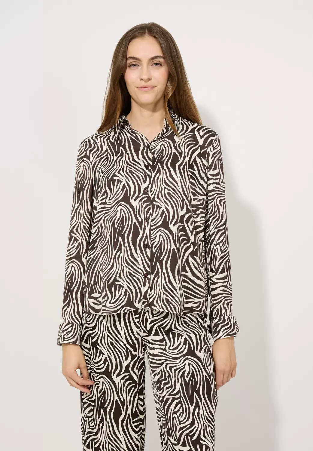 Animal Print Shirt Blouse