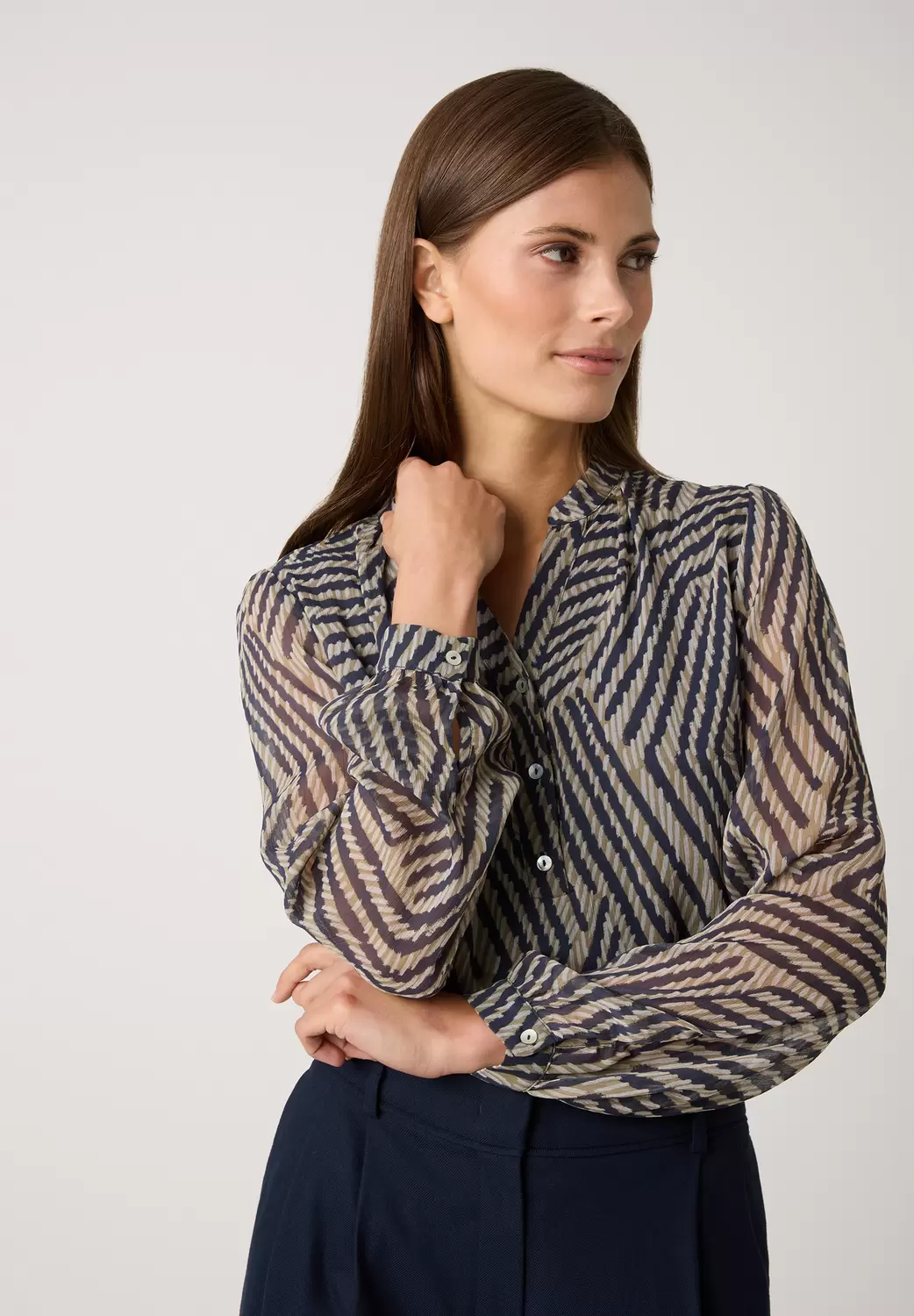 Printed Flower Blouse