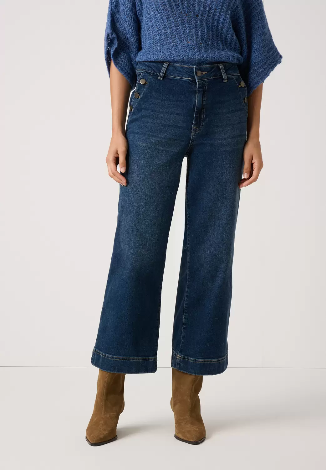 Blue Denim Sailor Culotte