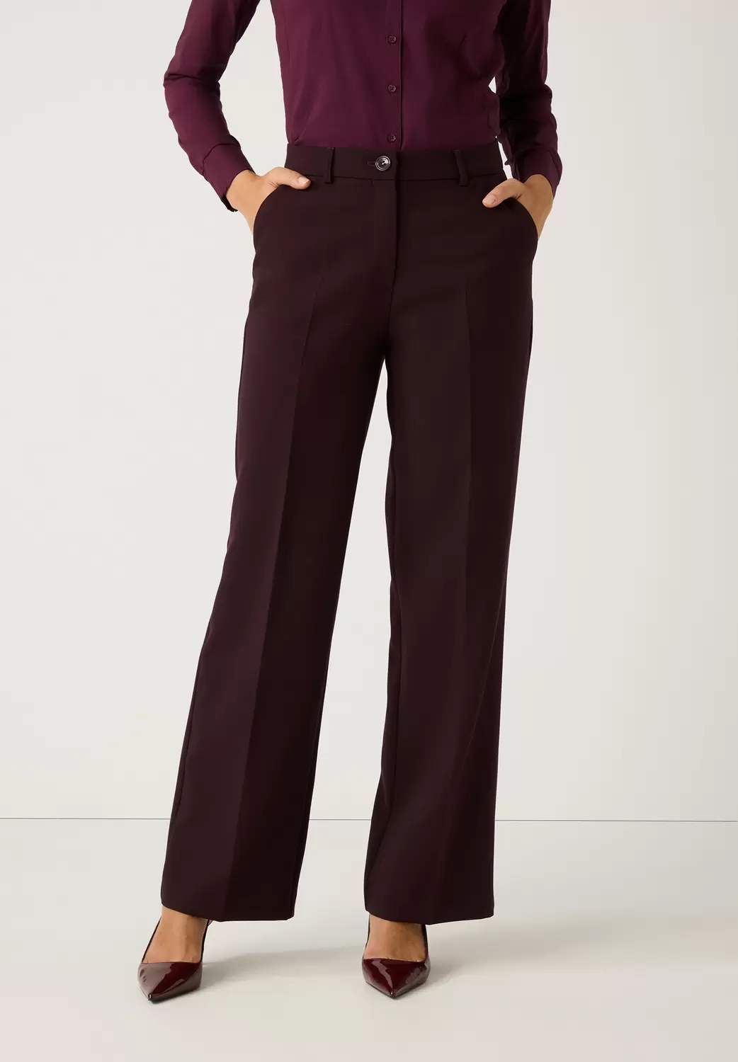 Technical Double Wide Leg Pants