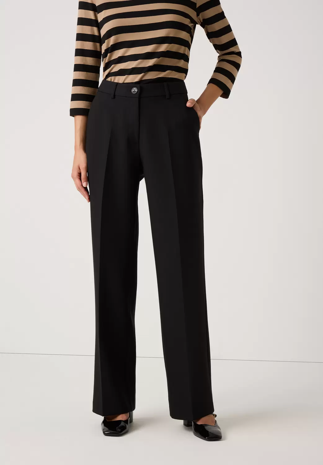 Technical Double Wide Leg Pants female