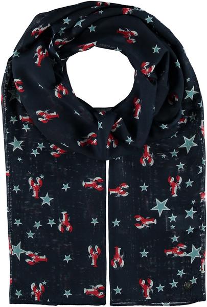 Polyester Schal - 590/navy