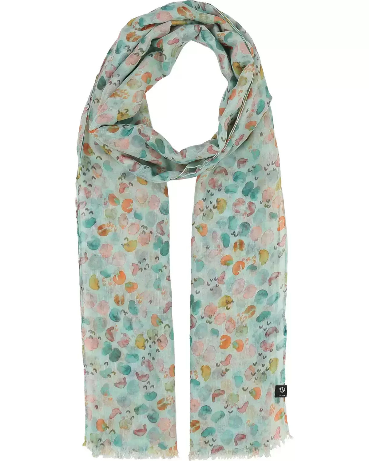 Schal Sustainability Edition - Stola mit Wasserfarben-Punkten