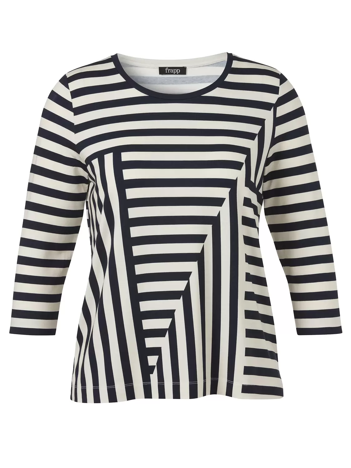 T-Shirt Rundhals 3/4 Arm Druck female