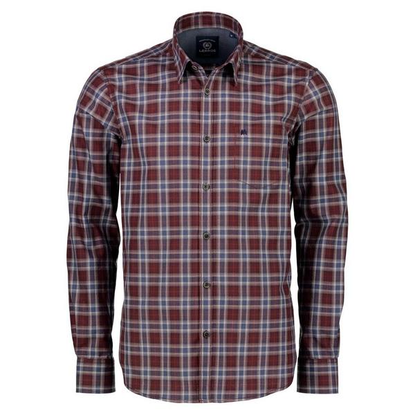 HEMD 1/1 ARM - 381/DARK MARSALA