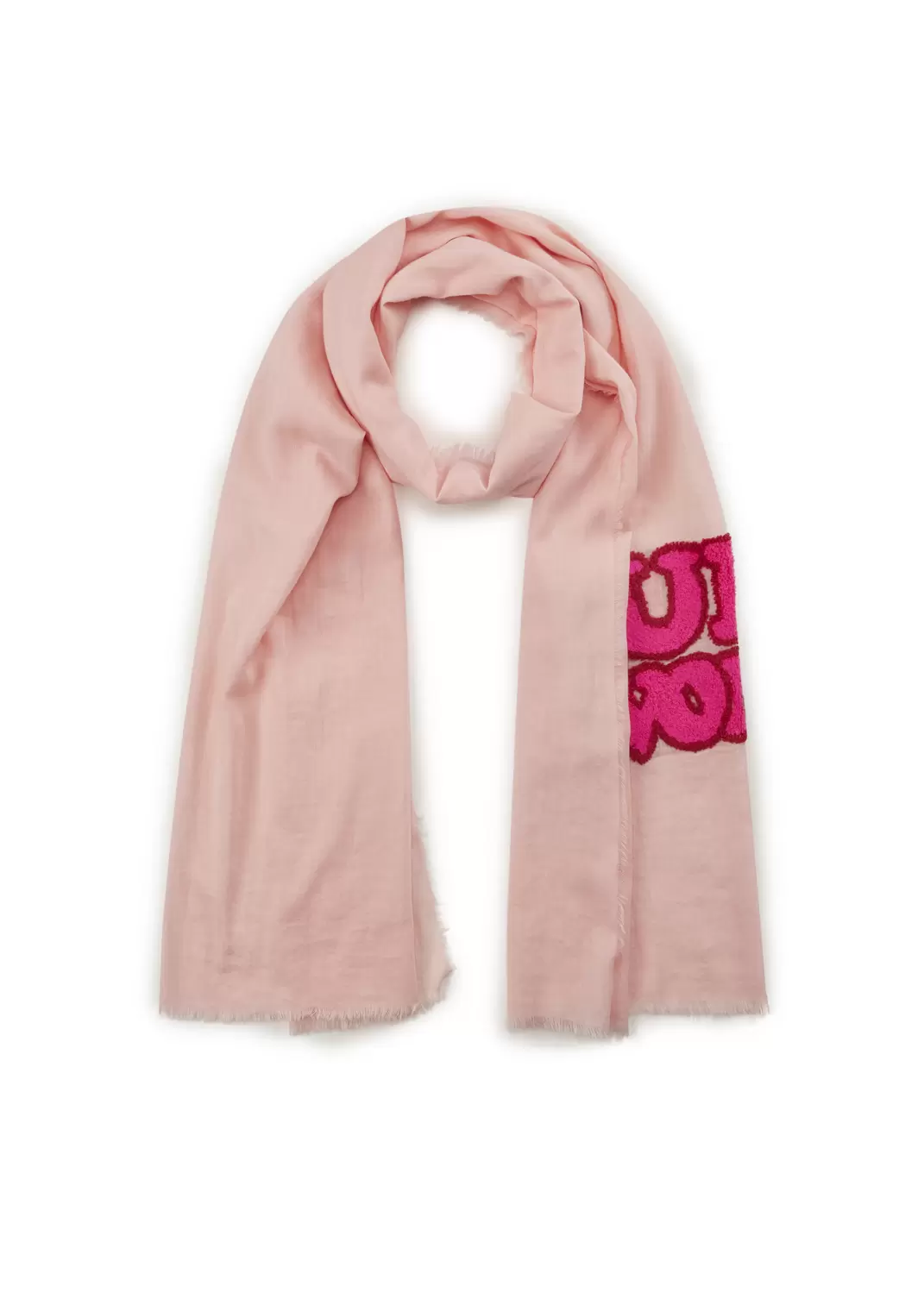 Angenehm leichter Schal aus Baumwolle mit Stickerei