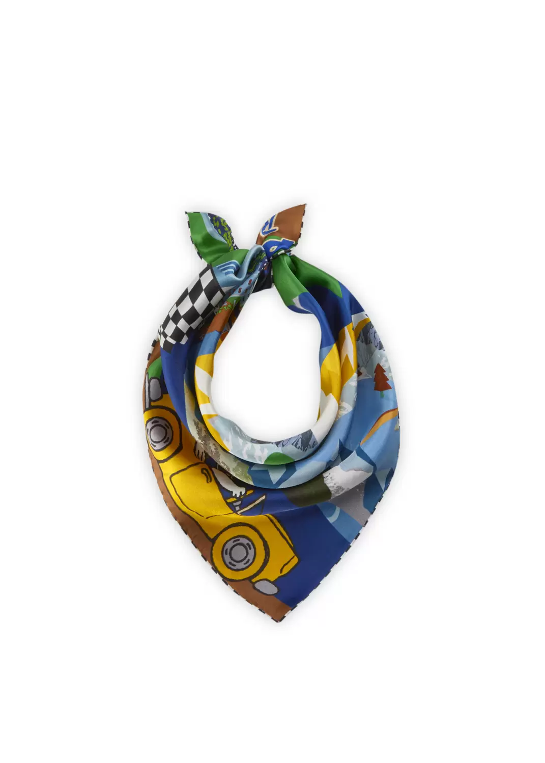 NICKI SILK SNOOPY LANDSCAPE blau-53