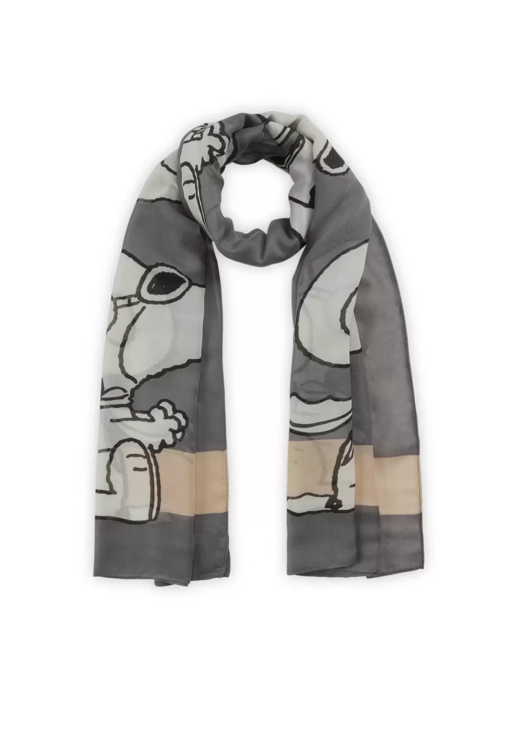 PRINTED SCARF RECYCLED POLYESTER SN