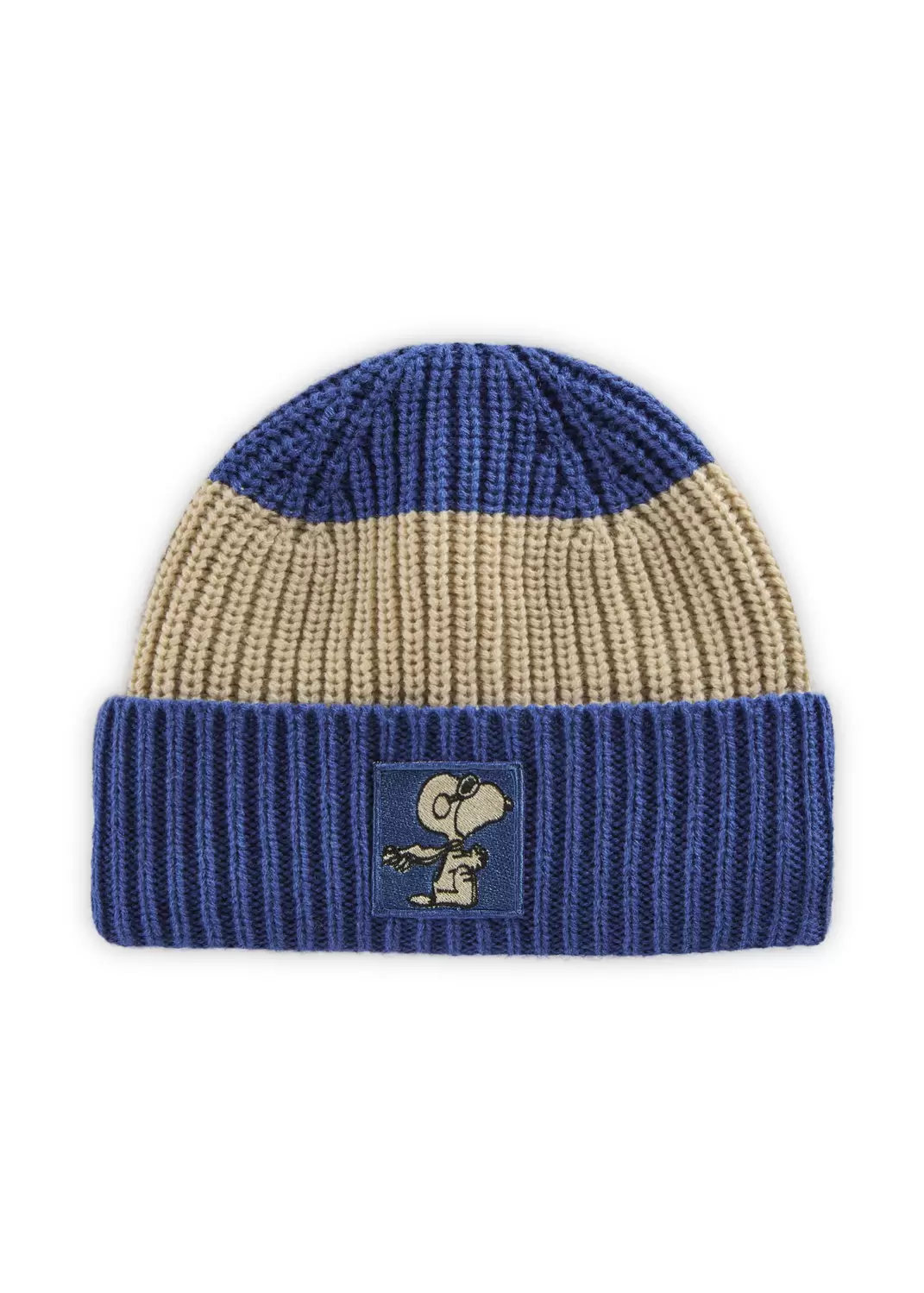 KNITTED HAT ACRYL/WOOL SNOOPY blau-