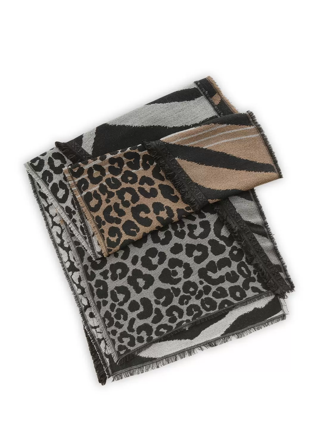 JACQUARD SCARF POLYACRYLIC MIX ANIM