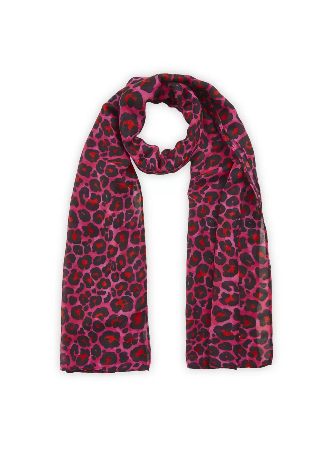 PRINTED SCARF RECYCLED POLYESTER LE